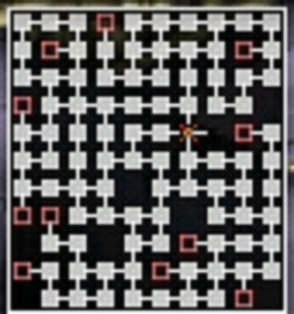 Dark Temple treasure guide map