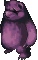 Violet bear, front view