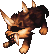 Head wolf, front view