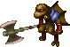 Lizard fighter, front view