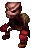 Toomed bone fighter, front view