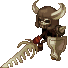 Crimson bone warrior, front view