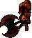Dark warrior, front view