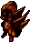 Dark shieldbearer, front view