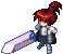 Mercenary commander, front view
