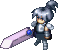 Mercenary knight, front view