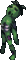 Venom's zombie, front view