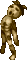 Rotten zombie, front view