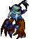 Troll warrior, front view