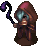 High dark magician, front view