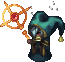 Pain dark believer, front view